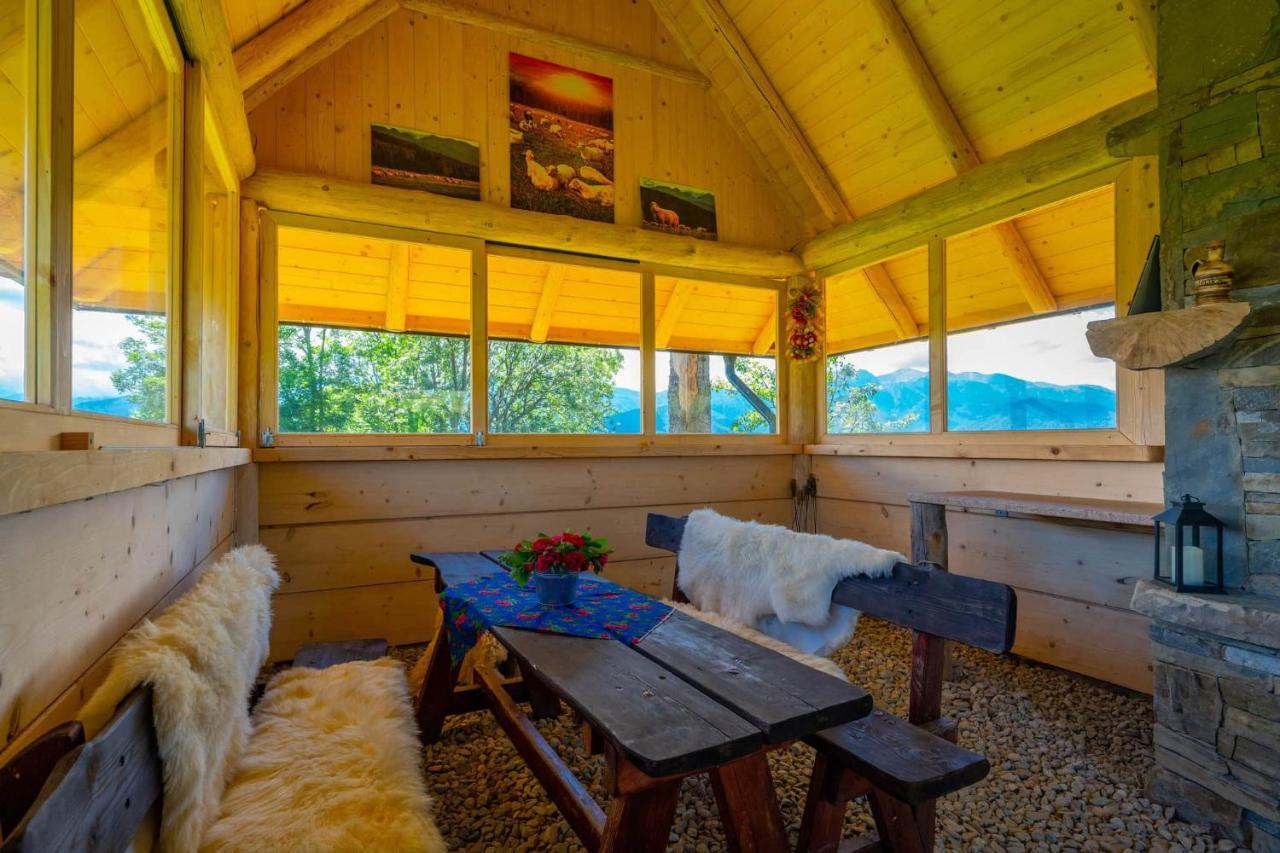 Domki Widokowe Wooden Luxury Chalet & Jacuzzi Zab Exterior photo