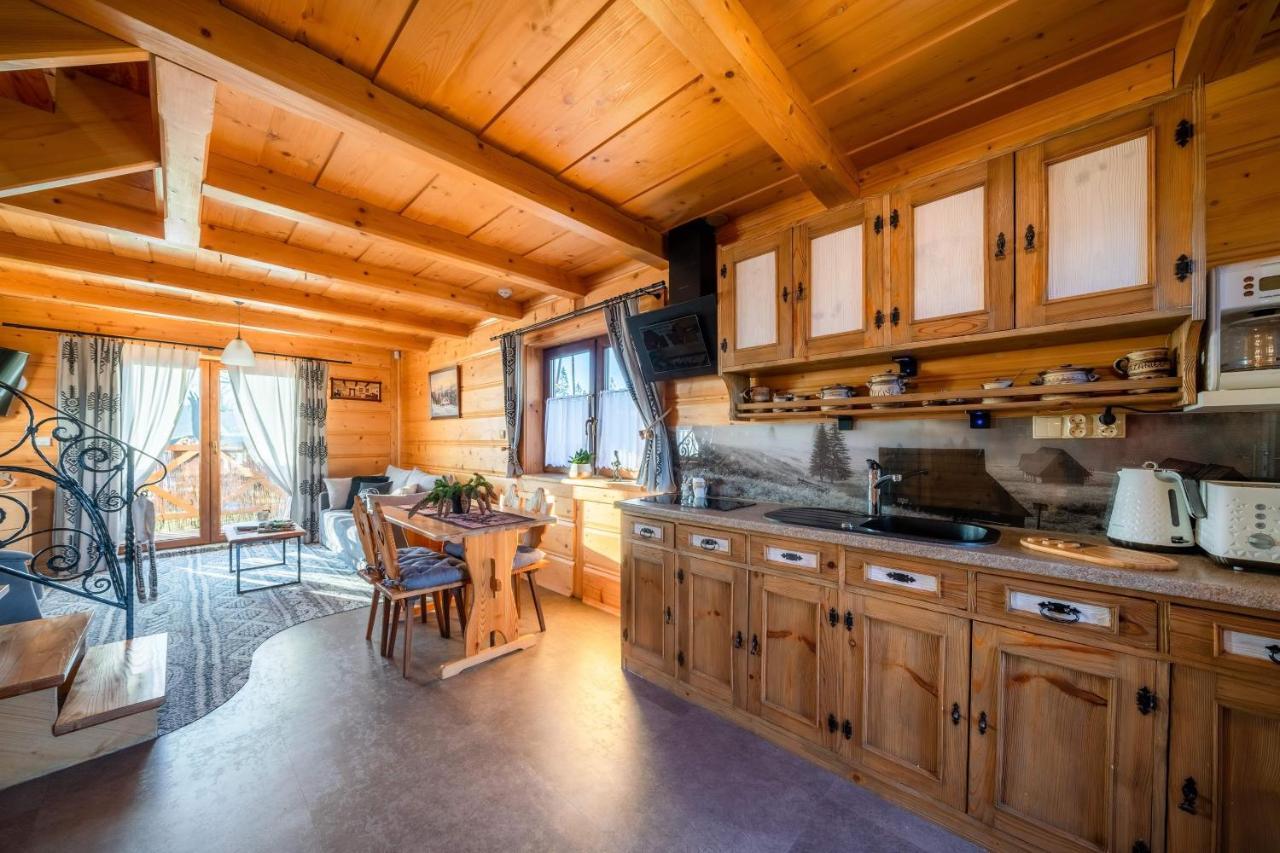 Domki Widokowe Wooden Luxury Chalet & Jacuzzi Zab Exterior photo