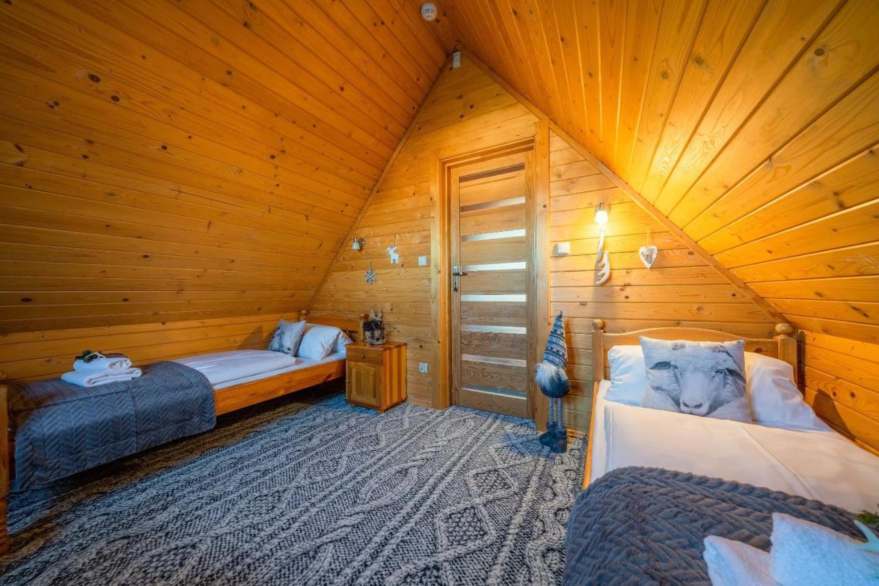 Domki Widokowe Wooden Luxury Chalet & Jacuzzi Zab Exterior photo