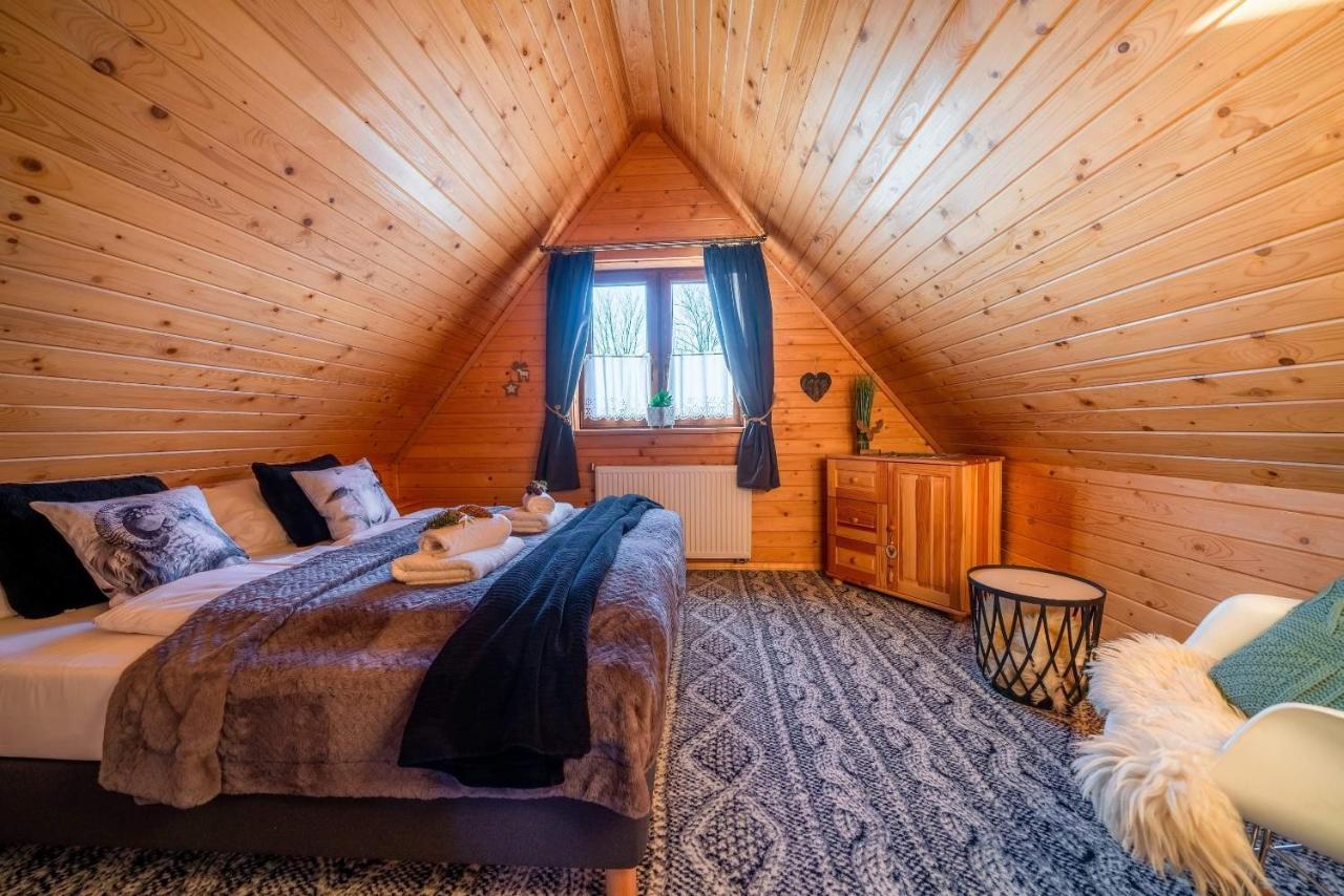 Domki Widokowe Wooden Luxury Chalet & Jacuzzi Zab Exterior photo
