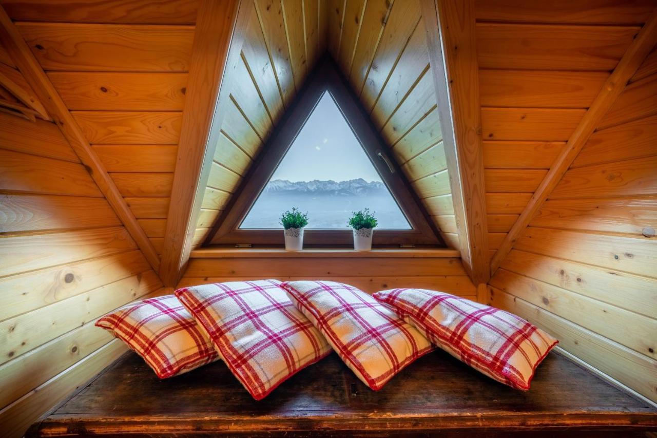 Domki Widokowe Wooden Luxury Chalet & Jacuzzi Zab Exterior photo