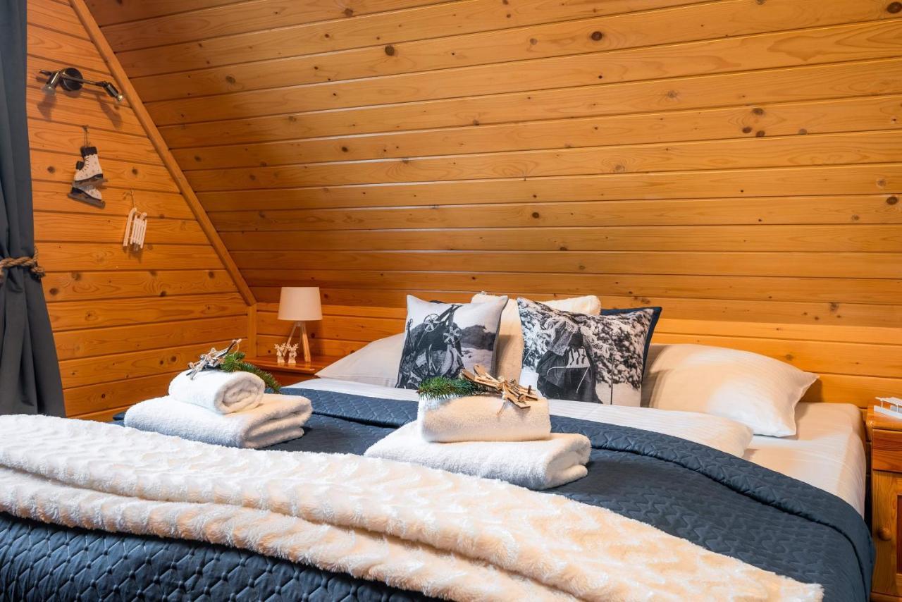 Domki Widokowe Wooden Luxury Chalet & Jacuzzi Zab Exterior photo