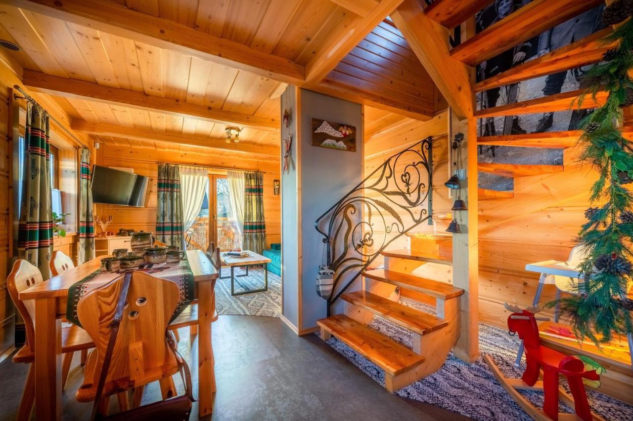 Domki Widokowe Wooden Luxury Chalet & Jacuzzi Zab Exterior photo