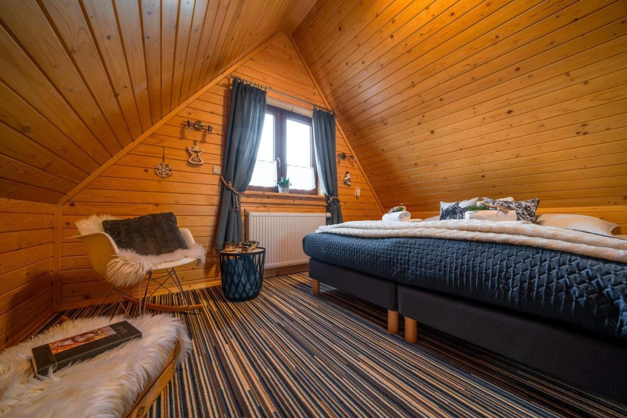 Domki Widokowe Wooden Luxury Chalet & Jacuzzi Zab Exterior photo